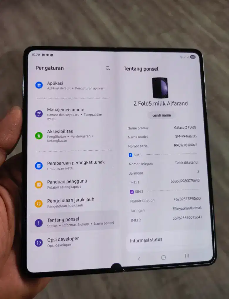 Z FOLD 5 ( 12/512GB ) Murah aja. Bisa tt
